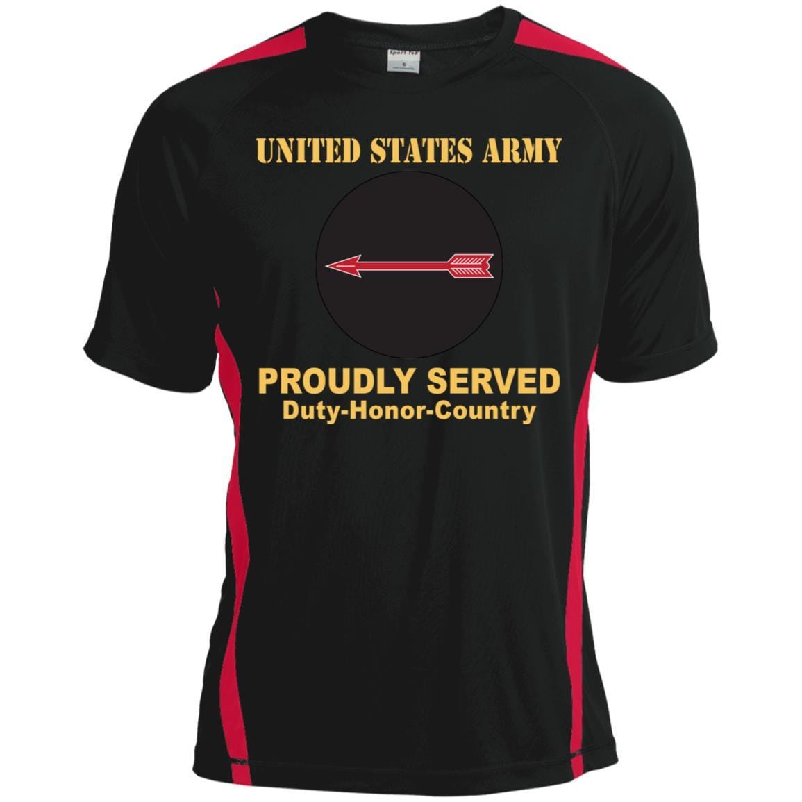 US ARMY CSIB ASYMMETRIC WARFARE GROUP- Proudly Served T-Shirt On Front For Men-TShirt-Army-Veterans Nation