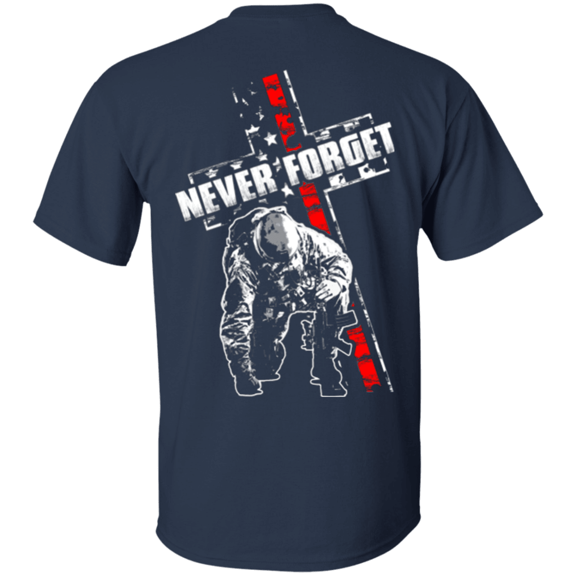 Military T-Shirt "Never Forget Veteran"-TShirt-General-Veterans Nation