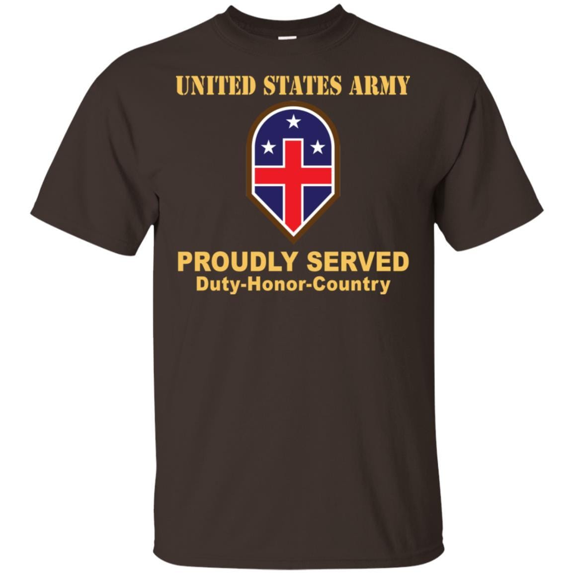 US ARMY 332 MEDICAL BRIGADE- Proudly Served T-Shirt On Front For Men-TShirt-Army-Veterans Nation