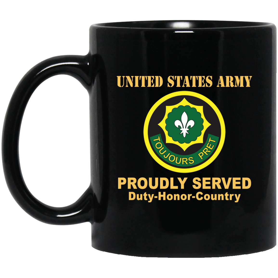 US ARMY 2ND CAVALRY REGIMENT- 11 oz - 15 oz Black Mug-Mug-Army-CSIB-Veterans Nation