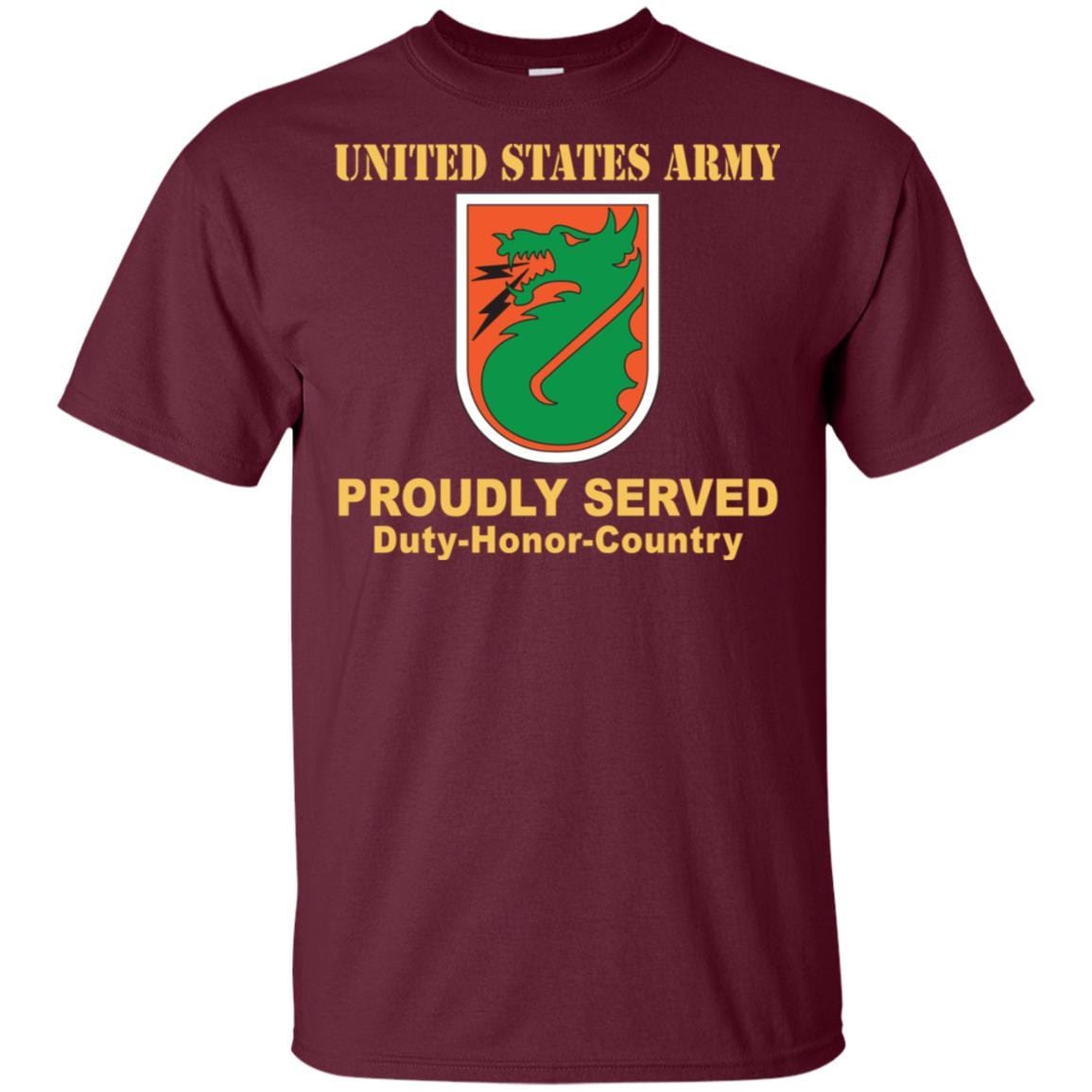 US ARMY 5TH SIGNAL COMMAND- Proudly Served T-Shirt On Front For Men-TShirt-Army-Veterans Nation