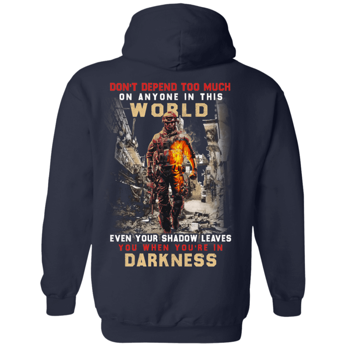 Military T-Shirt "Darkness Veteran"-TShirt-General-Veterans Nation