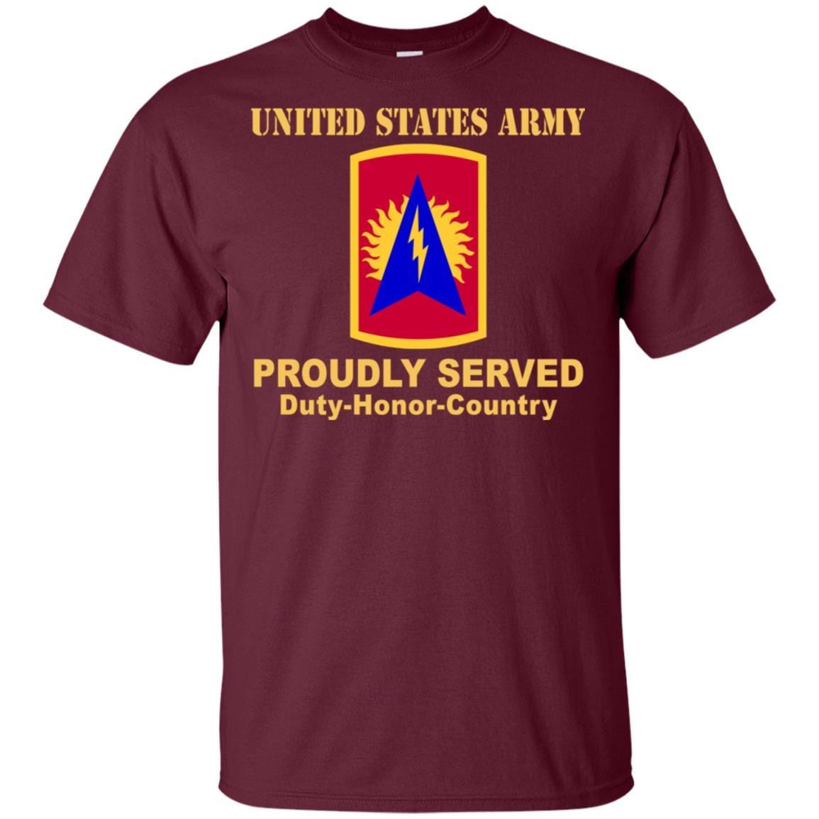 US ARMY 164 AIR DEFENSE ARTILLERY- Proudly Served T-Shirt On Front For Men-TShirt-Army-Veterans Nation