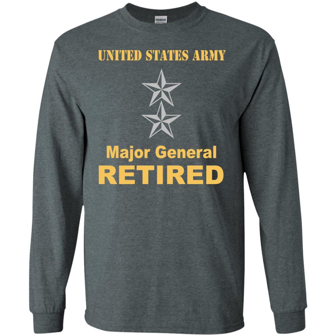 US Army O-8 Major General O8 MG General Officer Retired Men T Shirt On Front-TShirt-Army-Veterans Nation