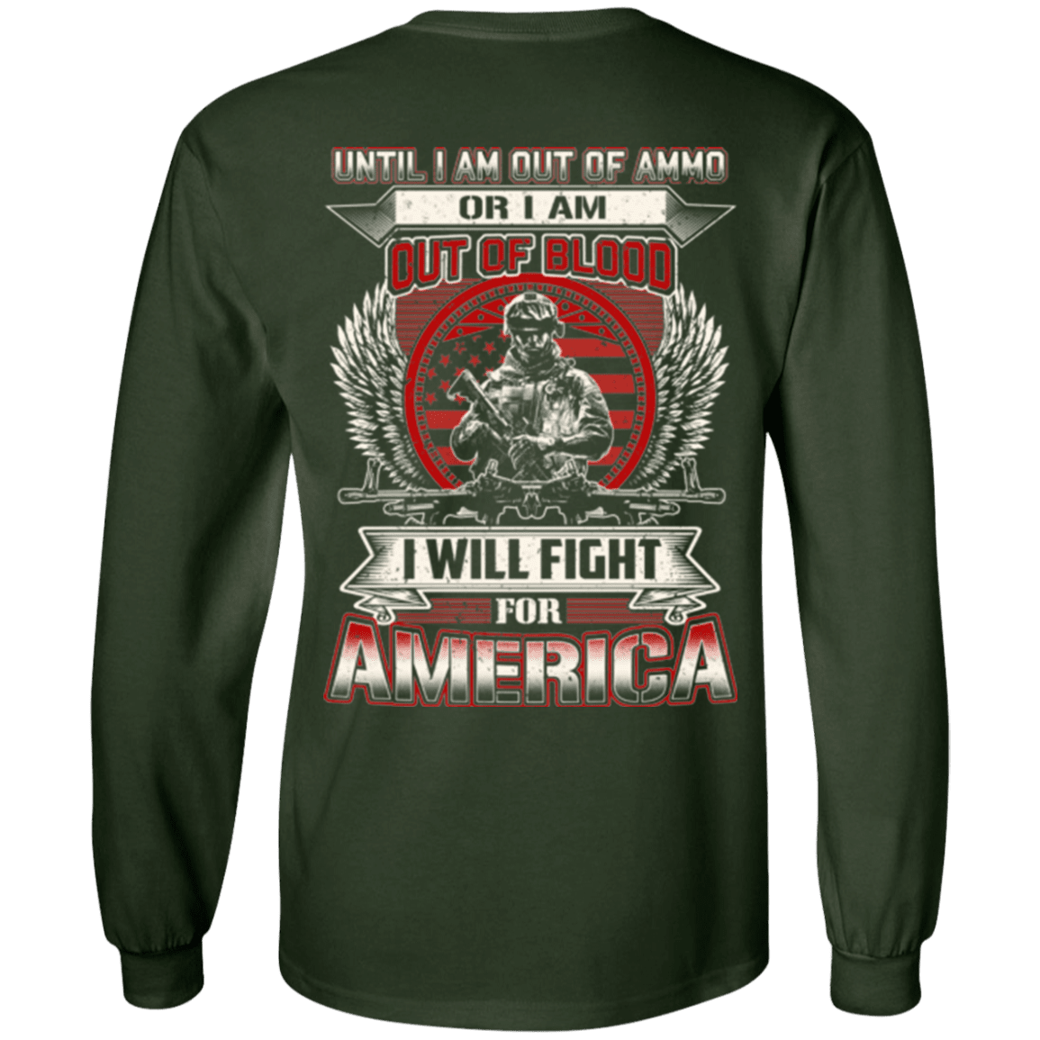 Military T-Shirt "Veteran - I Will Fire For America"-TShirt-General-Veterans Nation