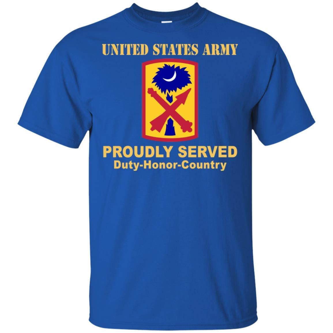 US ARMY 263 AIR AND MISSILE DEFENSE COMMAND - Proudly Served T-Shirt On Front For Men-TShirt-Army-Veterans Nation