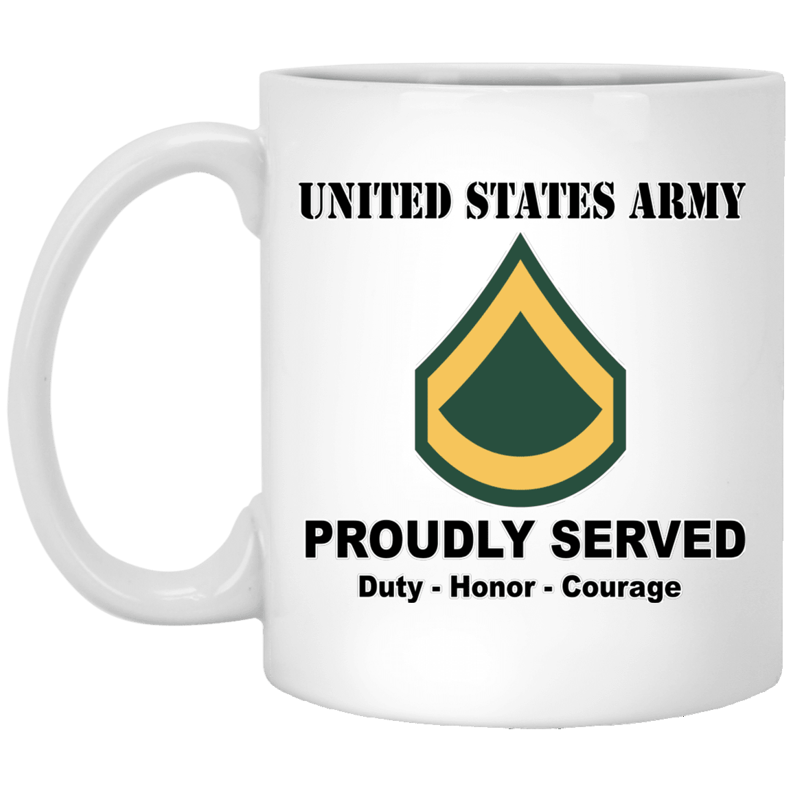 Army E-3 PFC E3 Private First Class Ranks White Coffee Mug - Stainless Travel Mug-Mug-Army-Ranks-Veterans Nation