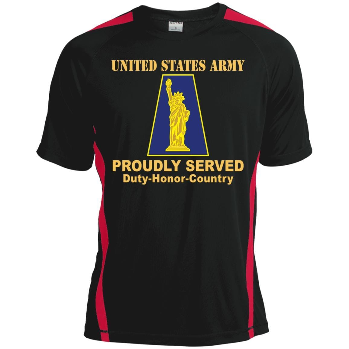 US ARMY 77TH SUSTAINMENT BRIGADE - Proudly Served T-Shirt On Front For Men-TShirt-Army-Veterans Nation