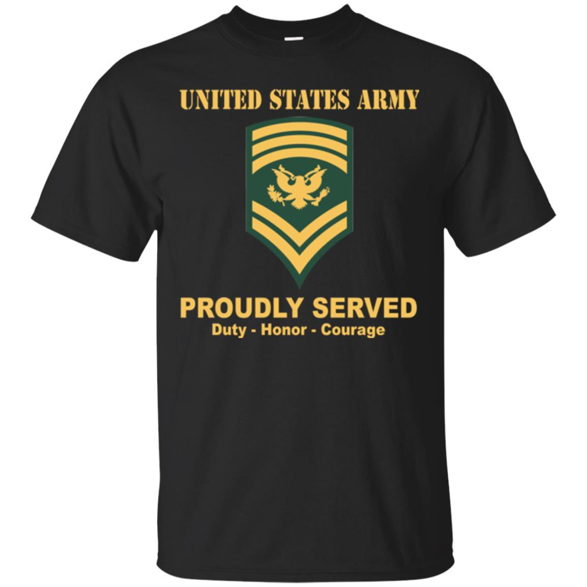 US Army E-9 SPC E9 Specialist Ranks Men Front Shirt US Army Rank