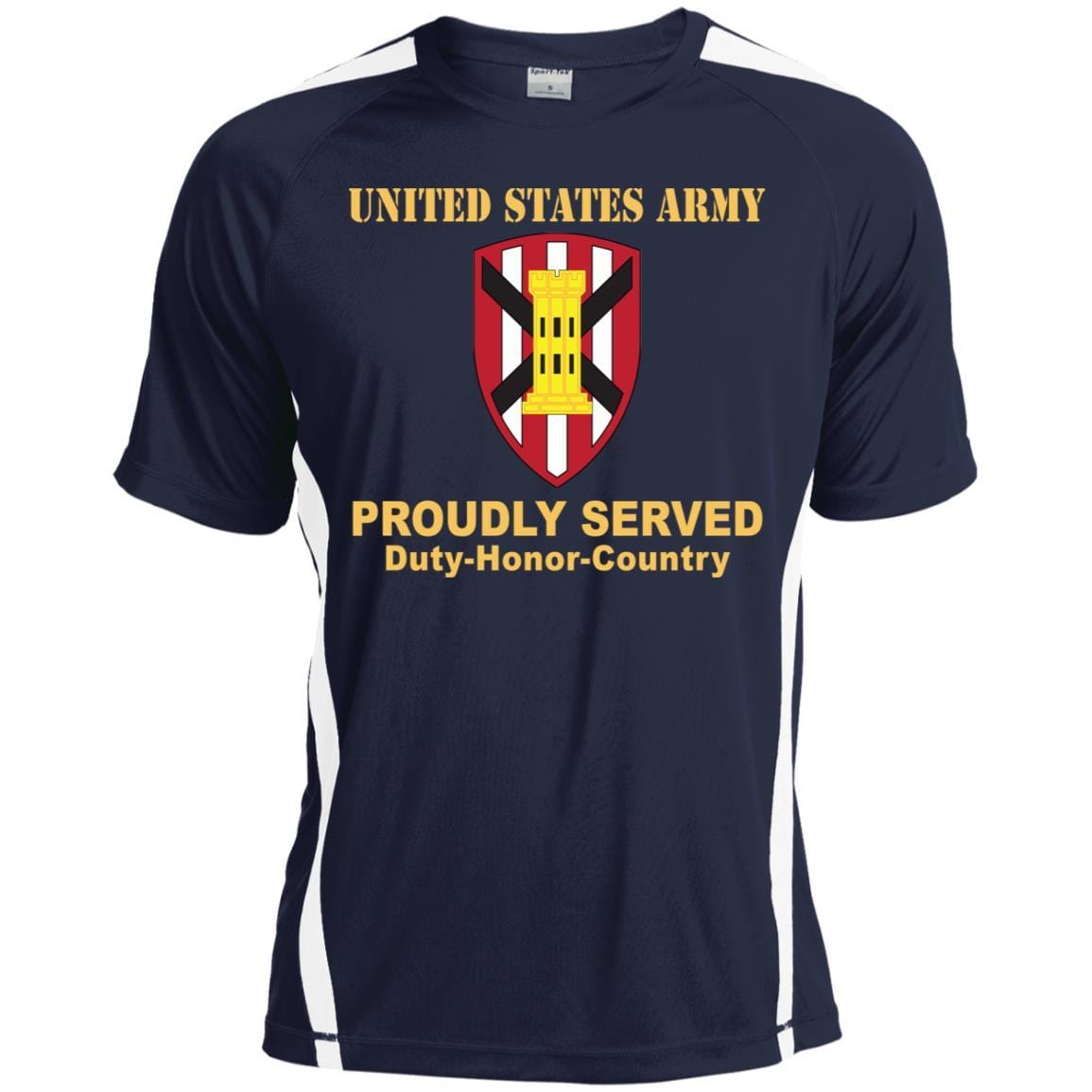 US ARMY 7TH ENGINEER BRIGADE- Proudly Served T-Shirt On Front For Men-TShirt-Army-Veterans Nation