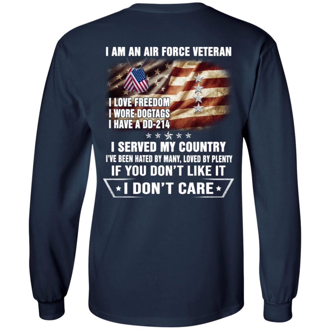 I Am An Air Force O-10 General Gen O10 General Officer Ranks Veteran T-Shirt On Back-TShirt-USAF-Veterans Nation