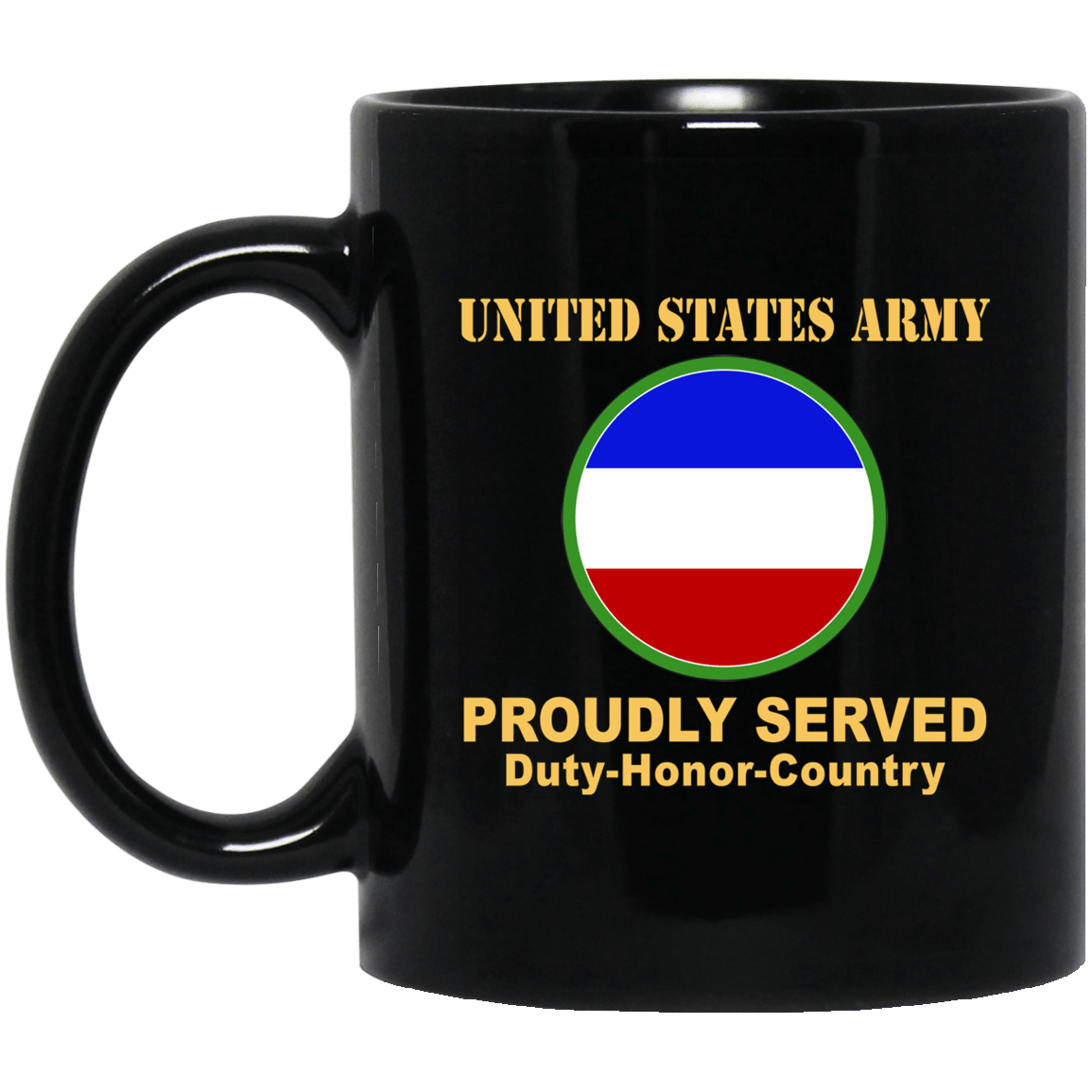 US ARMY CSIB FORCES COMMAND- 11 oz - 15 oz Black Mug-Mug-Army-CSIB-Veterans Nation