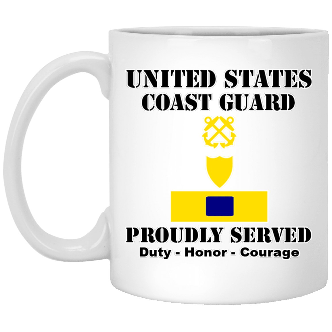 US Coast Guard W-4 Chief Warrant Officer 4 W4 CWO-4 Chief Warrant Officer White Coffee Mug - Stainless Travel Mug-Mug-USCG-Officer-Veterans Nation