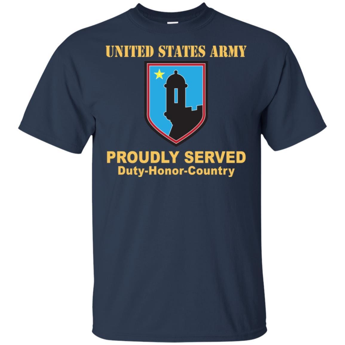 US ARMY 191 SUPPORT GROUP- Proudly Served T-Shirt On Front For Men-TShirt-Army-Veterans Nation