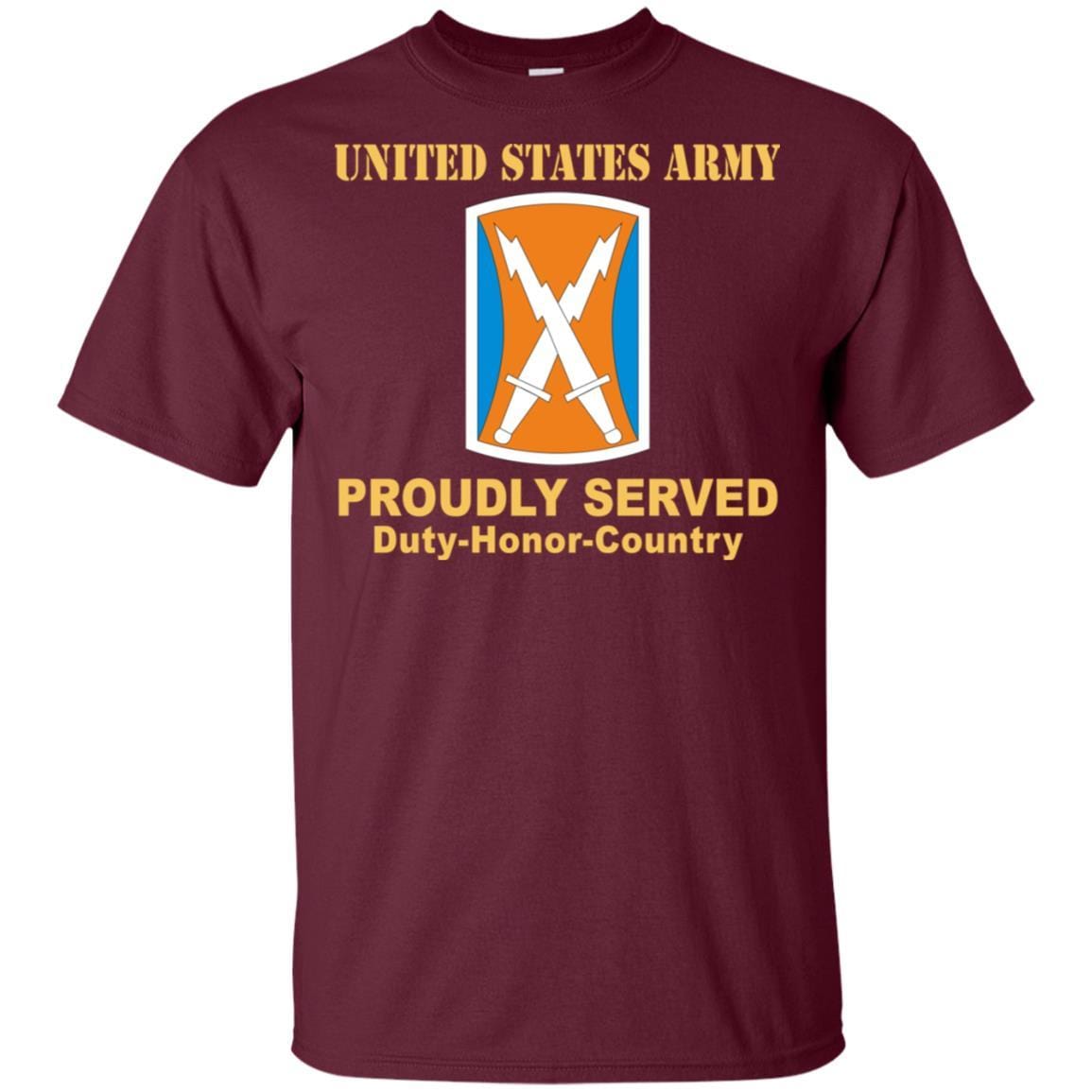 US ARMY 106TH SIGNAL BRIGADE- Proudly Served T-Shirt On Front For Men-TShirt-Army-Veterans Nation