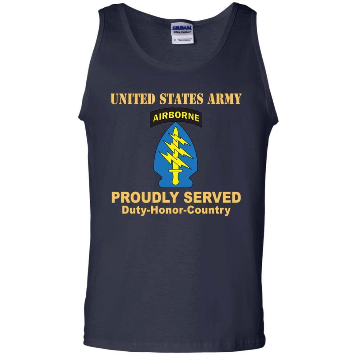 US ARMY SPECIAL FORCES GROUP CSIB- Proudly Served T-Shirt On Front For Men-TShirt-Army-Veterans Nation
