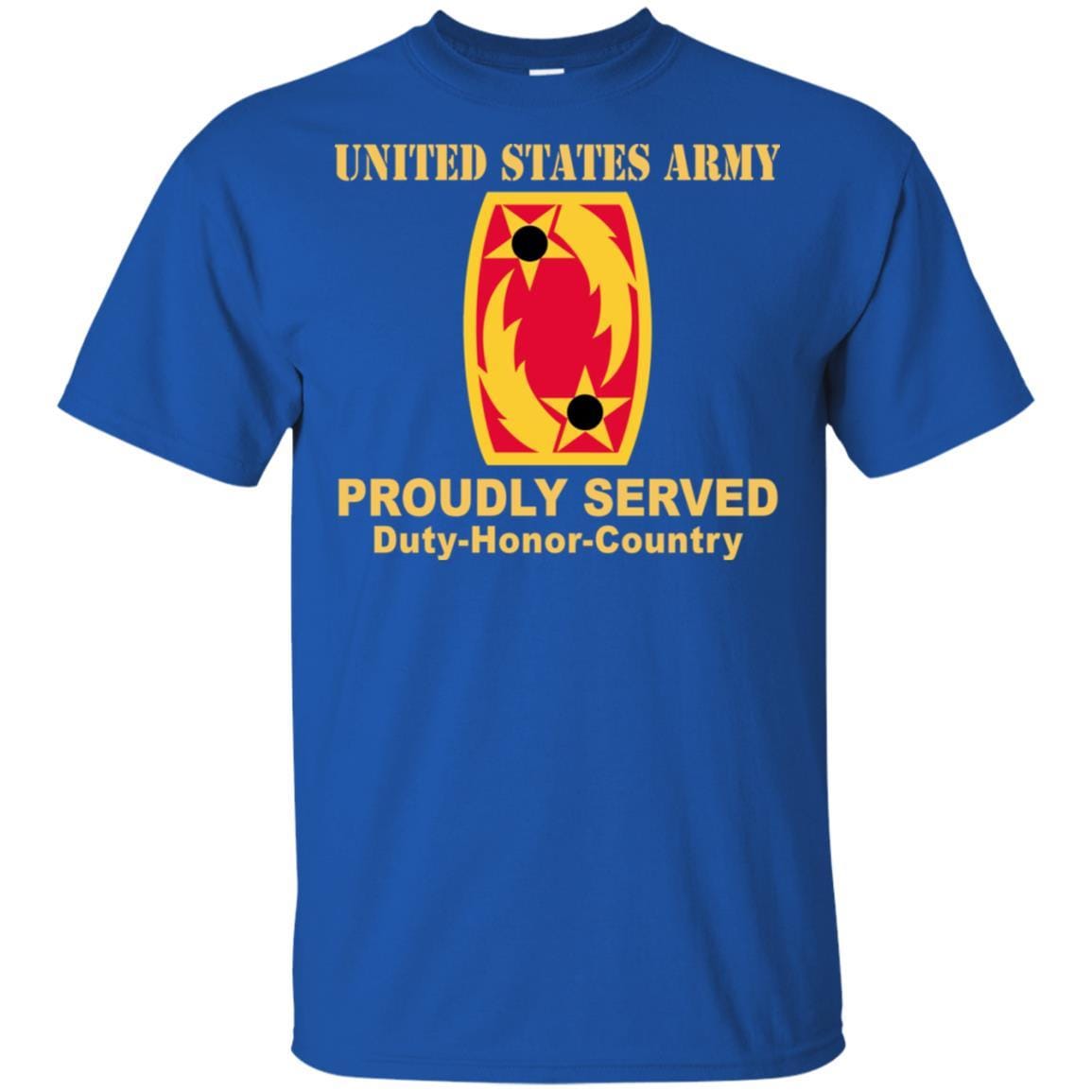 US ARMY 69TH AIR DEFENSE ARTILLERY - Proudly Served T-Shirt On Front For Men-TShirt-Army-Veterans Nation