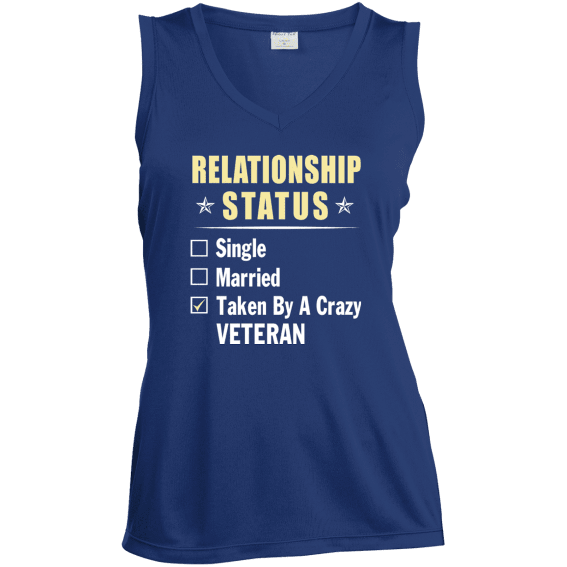 Military T-Shirt "Veteran Relationship Status - Women" Front-TShirt-General-Veterans Nation