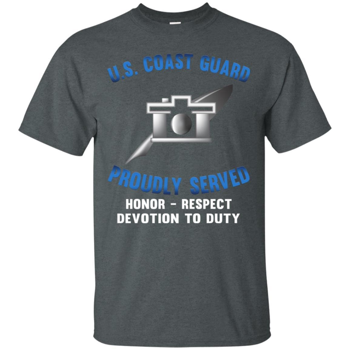 USCG PUBLIC AFFAIRS SPECIALIST PA Logo Proudly Served T-Shirt For Men On Front-TShirt-USCG-Veterans Nation