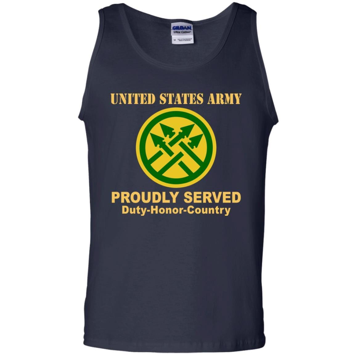 US ARMY 220TH MILITARY POLICE BRIGADE- Proudly Served T-Shirt On Front For Men-TShirt-Army-Veterans Nation