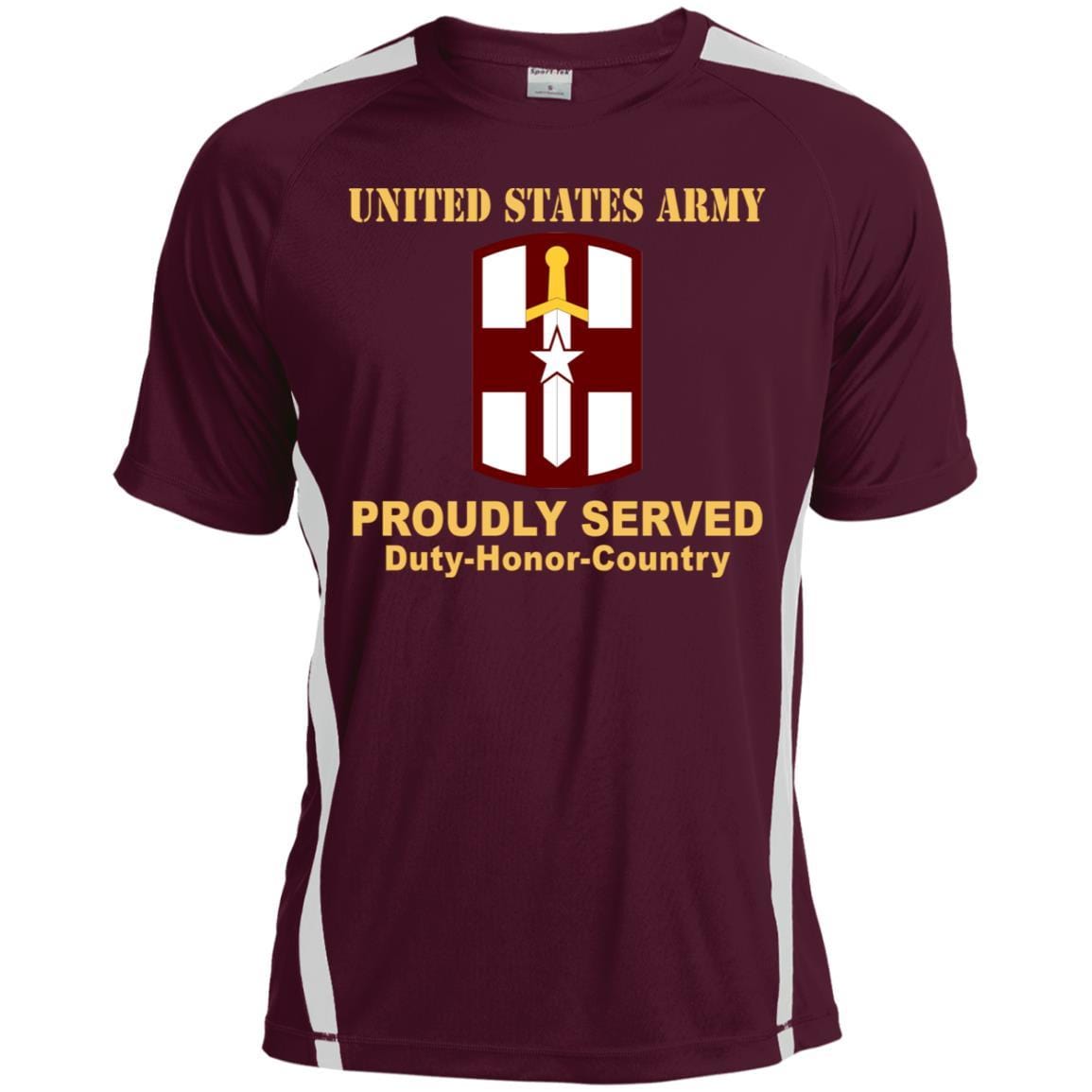 US ARMY 807TH MEDICAL COMMAND- Proudly Served T-Shirt On Front For Men-TShirt-Army-Veterans Nation