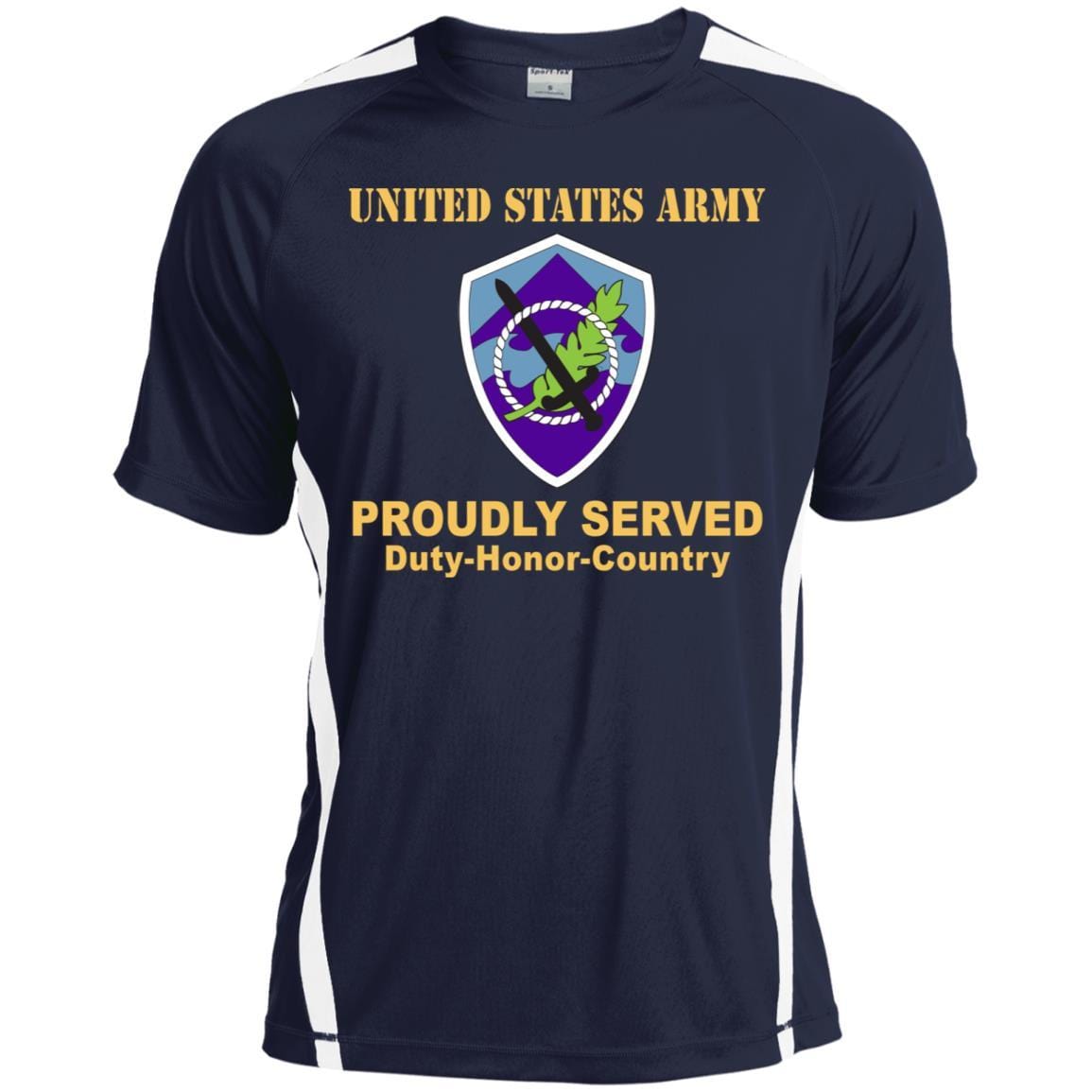 US ARMY 350 CIVIL AFFAIRS COMMAND- Proudly Served T-Shirt On Front For Men-TShirt-Army-Veterans Nation