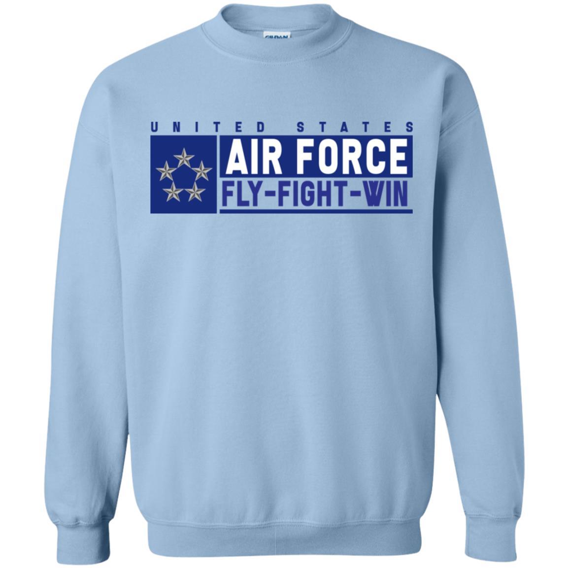 US Air Force O-10 General of the Air Force Fly - Fight - Win Long Sleeve - Pullover Hoodie-TShirt-USAF-Veterans Nation