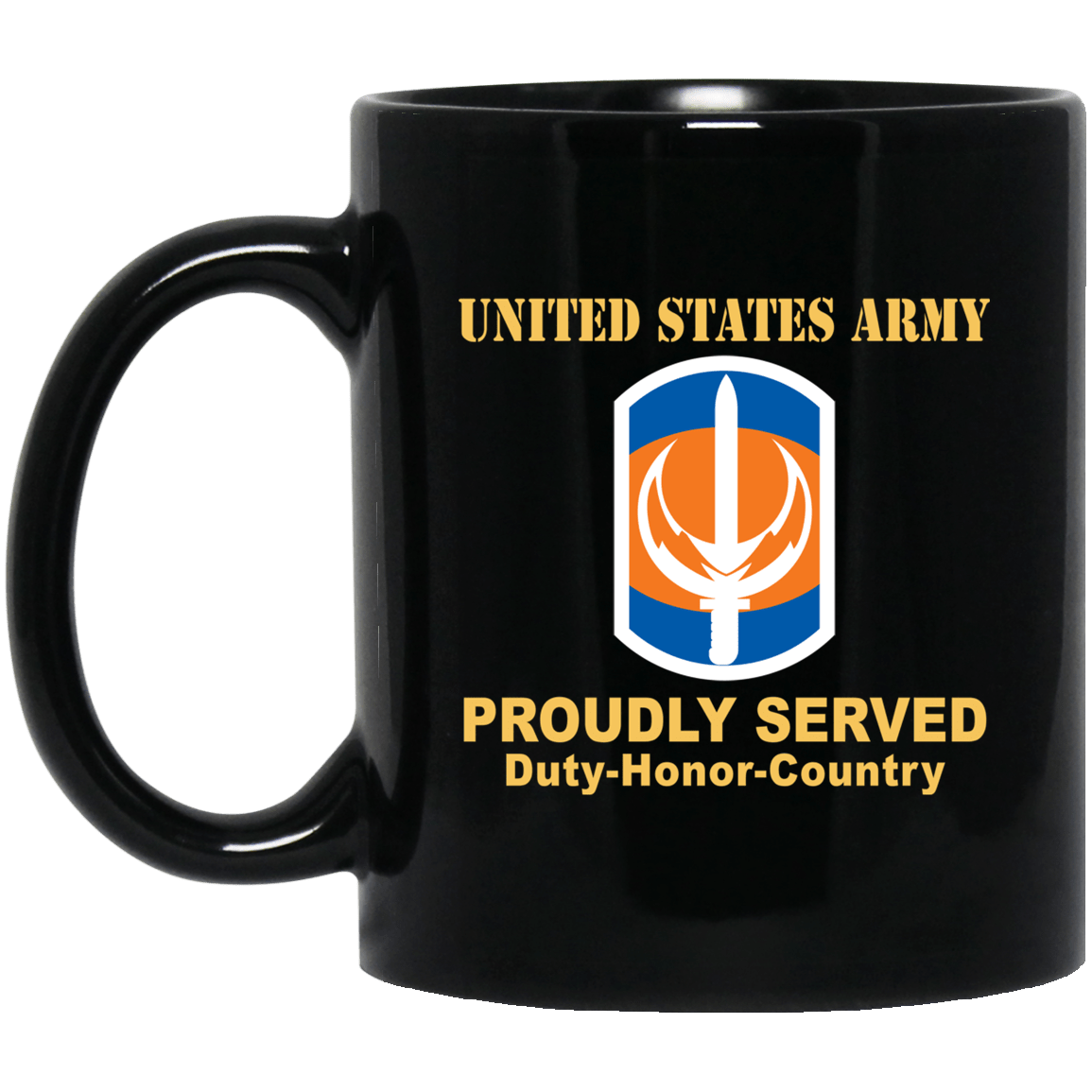 US ARMY 228 SIGNAL BRIGADE- 11 oz - 15 oz Black Mug-Mug-Army-CSIB-Veterans Nation