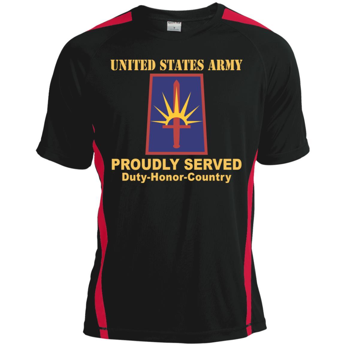 US ARMY NEW YORK ARMY NATIONAL GUARD ELEMENT JT FRC HQ- Proudly Served T-Shirt On Front For Men-TShirt-Army-Veterans Nation
