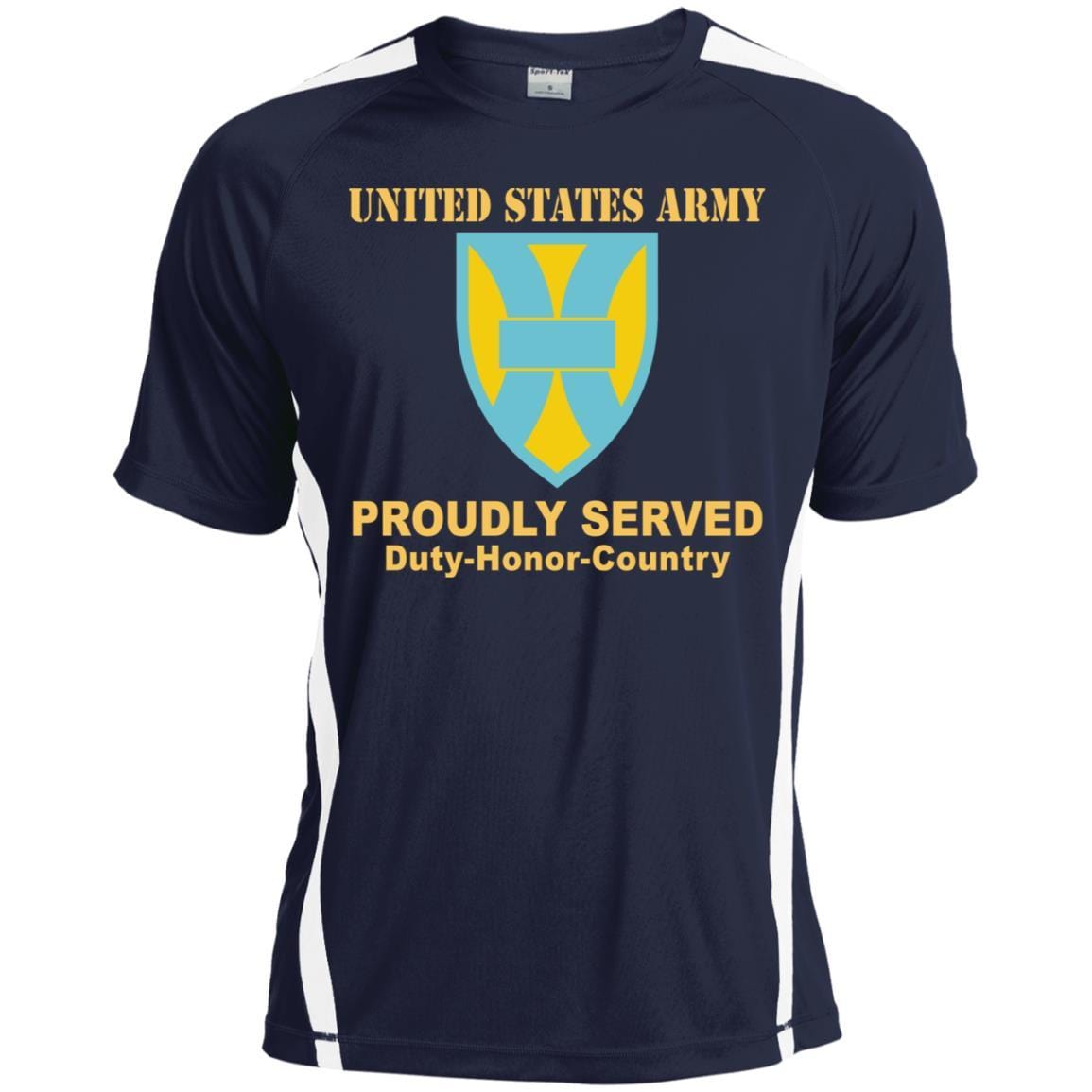 US ARMY 21ST SUSTAINMENT COMMAND- Proudly Served T-Shirt On Front For Men-TShirt-Army-Veterans Nation