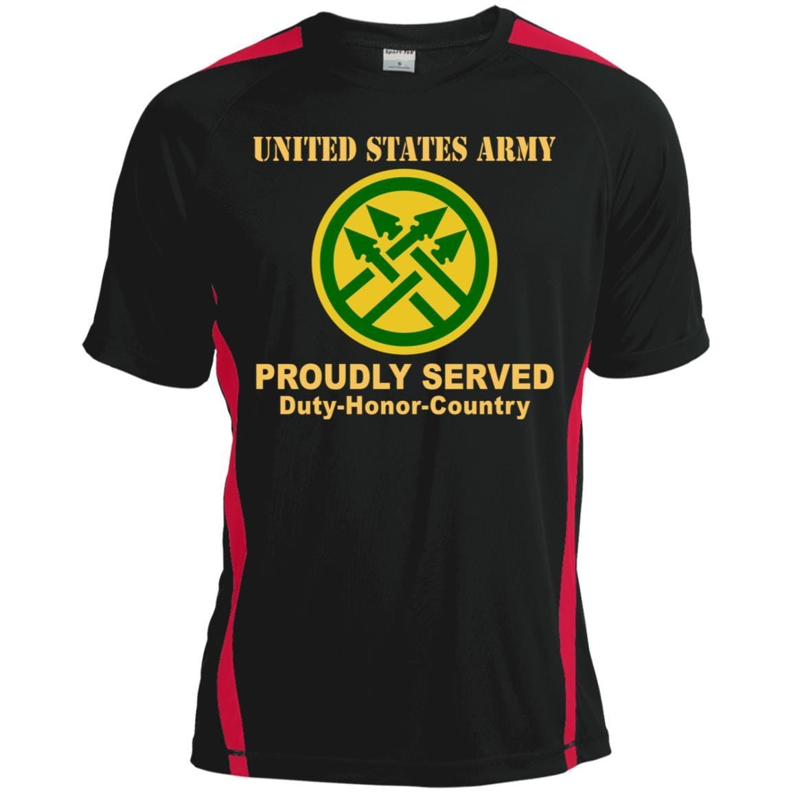 US ARMY 220TH MILITARY POLICE BRIGADE- Proudly Served T-Shirt On Front For Men-TShirt-Army-Veterans Nation