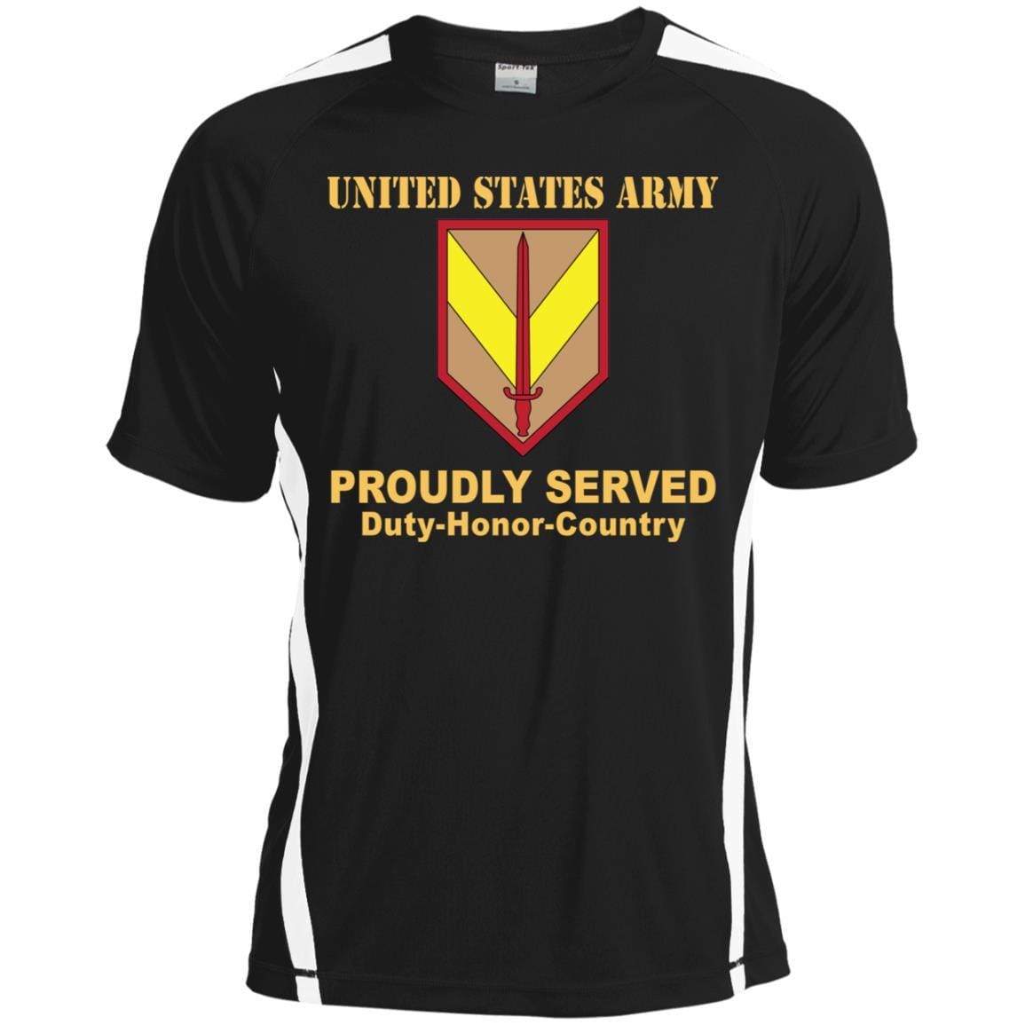 US ARMY 1ST SUSTAINMENT COMMAND- Proudly Served T-Shirt On Front For Men-TShirt-Army-Veterans Nation