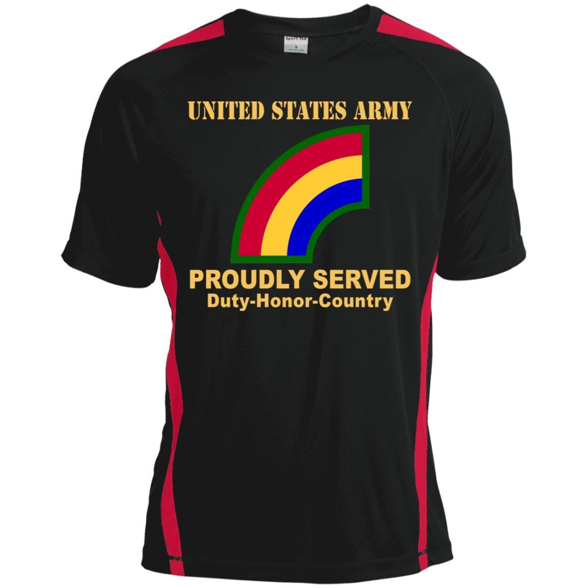 US ARMY 42ND INFANTRY DIVISION- Proudly Served T-Shirt On Front For Men-TShirt-Army-Veterans Nation