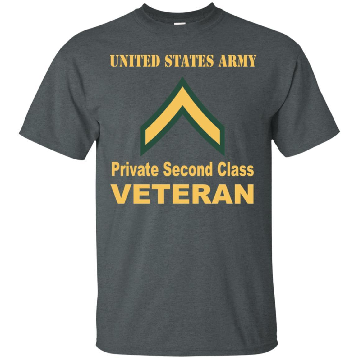 Army E-2 PV2 E2 Private Second Class Enlisted Soldier Veteran Men T Shirt On Front-TShirt-Army-Veterans Nation