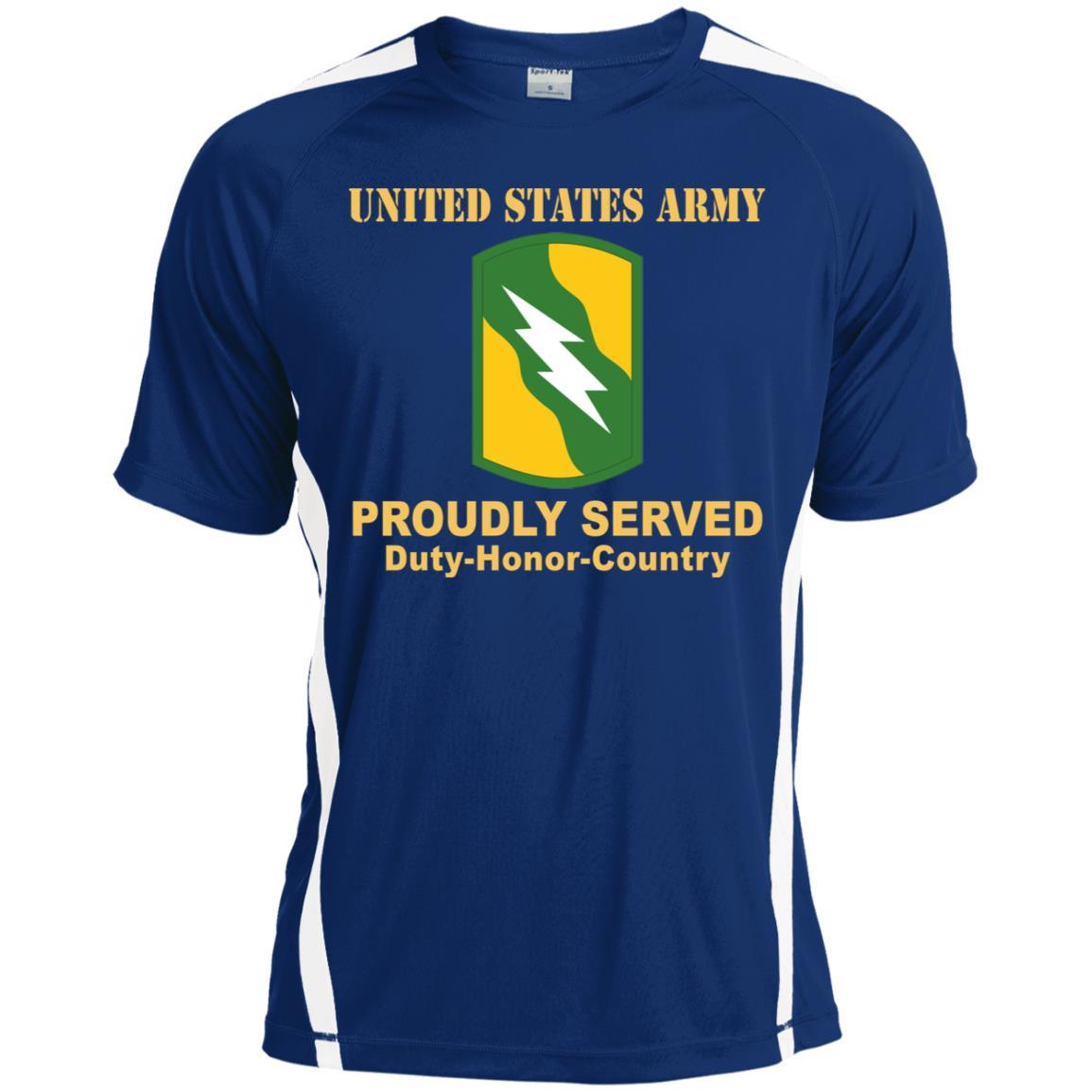 US ARMY 155TH ARMORED BRIGADE COMBAT TEAM- Proudly Served T-Shirt On Front For Men-TShirt-Army-Veterans Nation