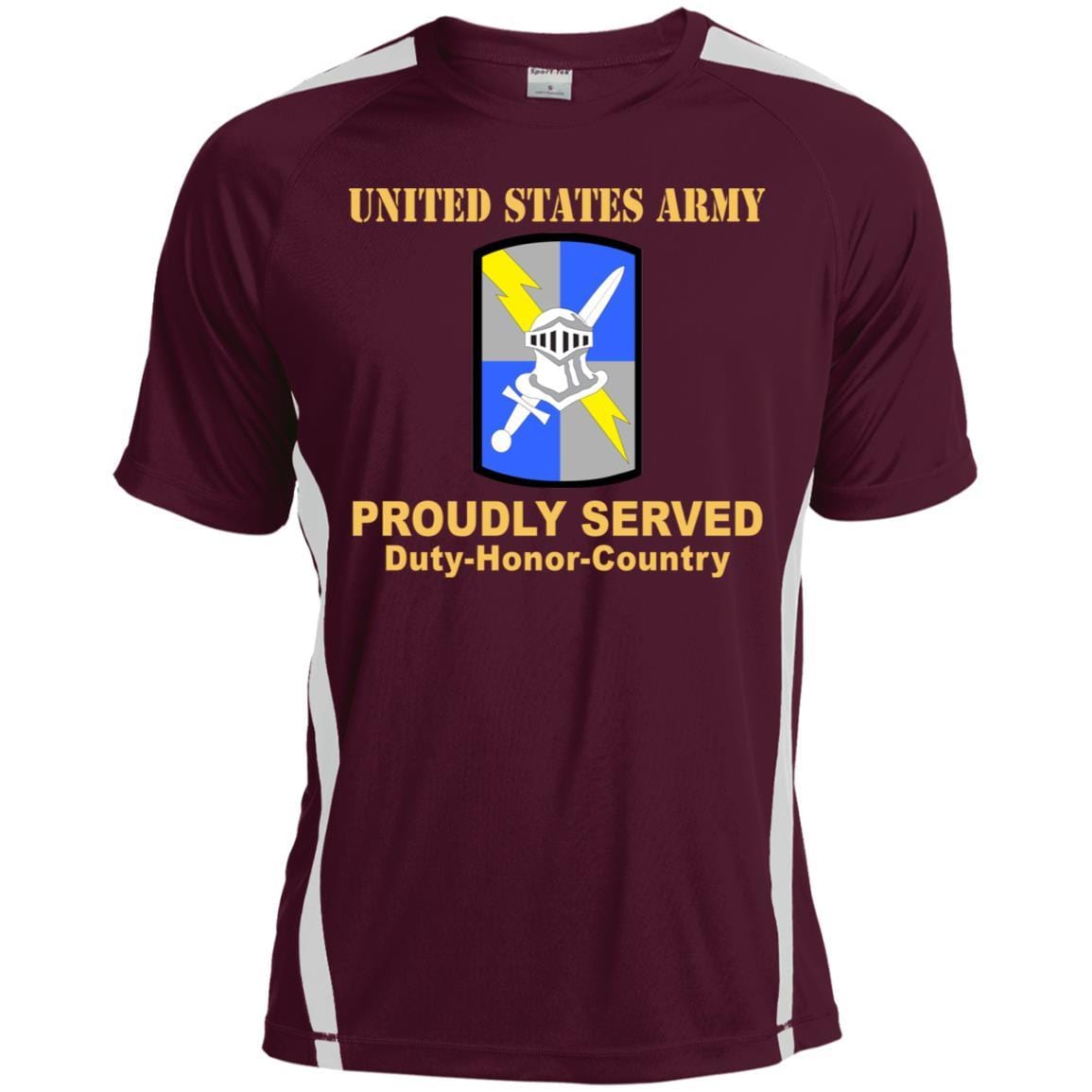 US ARMY 513 MILITARY INTELLIGENCE BRIGADE- Proudly Served T-Shirt On Front For Men-TShirt-Army-Veterans Nation