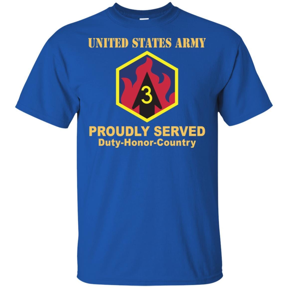 US ARMY 3RD CHEMICAL BRIGADE- Proudly Served T-Shirt On Front For Men-TShirt-Army-Veterans Nation