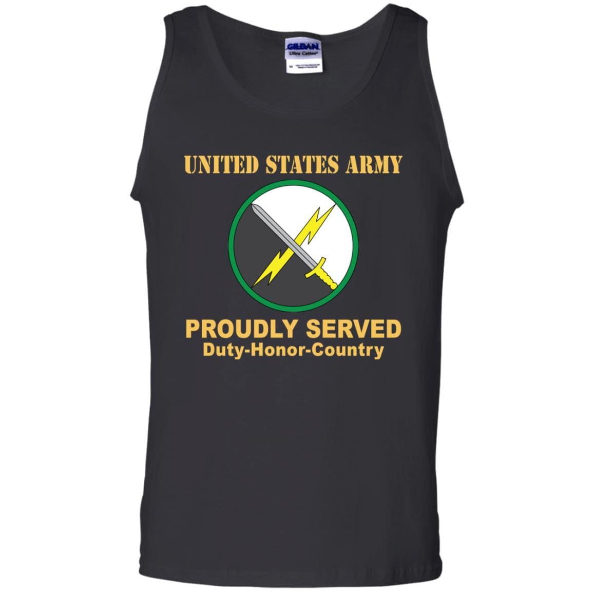 US ARMY 1ST INFORMATION OPERATIONS COMMAND- Proudly Served T-Shirt On Front For Men-TShirt-Army-Veterans Nation