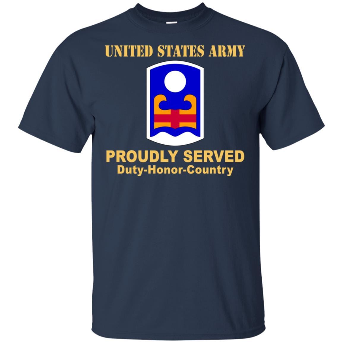 US ARMY 92 INFANTRY BRIGADE - Proudly Served T-Shirt On Front For Men-TShirt-Army-Veterans Nation