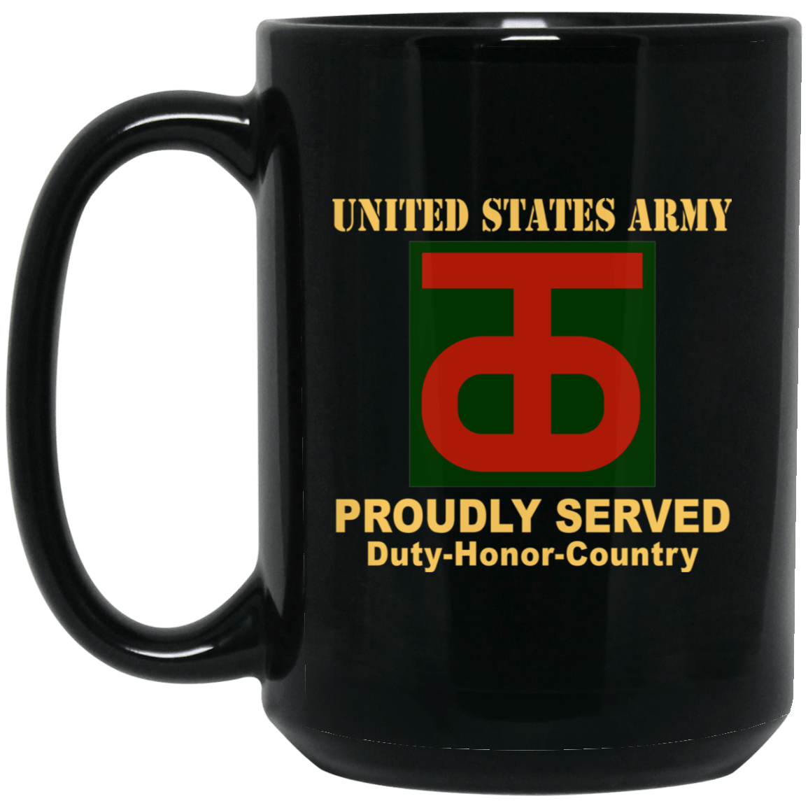 US ARMY 90 SUSTAINMENT BRIGADE - 11 oz - 15 oz Black Mug-Mug-Army-CSIB-Veterans Nation