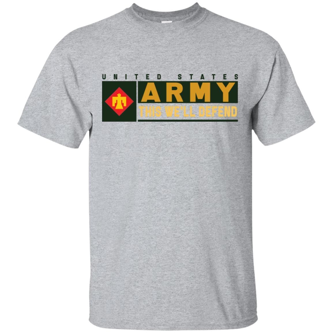 US Army 45TH INFANTRY BRIGADE COMBAT TEAM- This We'll Defend T-Shirt On Front For Men-TShirt-Army-Veterans Nation