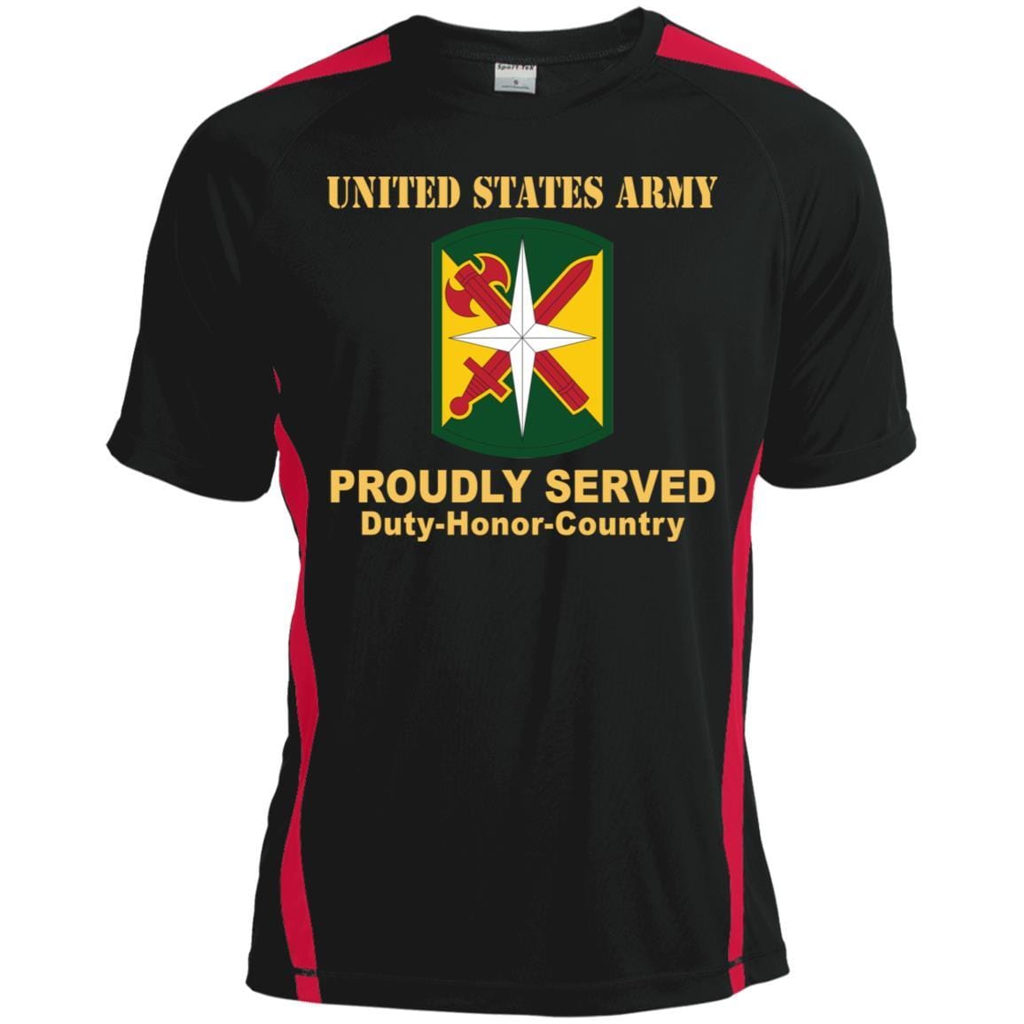 US ARMY 14TH MILITARY POLICE BRIGADE- Proudly Served T-Shirt On Front For Men-TShirt-Army-Veterans Nation