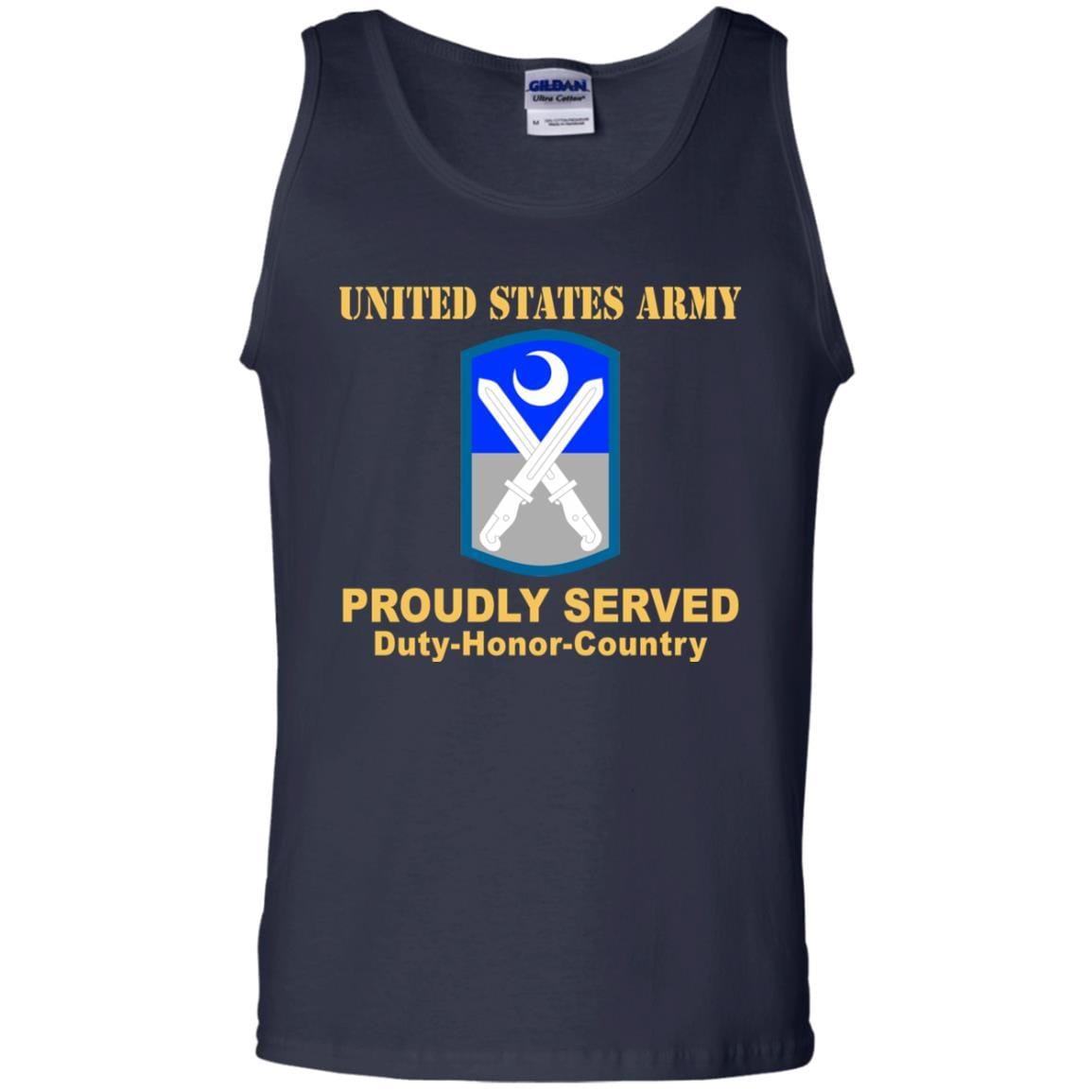 US ARMY 218TH MANEUVER ENHANCEMENT BRIGADE - Proudly Served T-Shirt On Front For Men-TShirt-Army-Veterans Nation