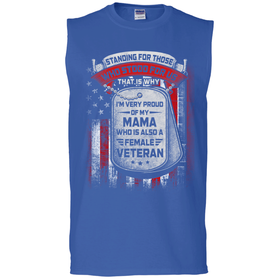 Military T-Shirt "Standing For Those Who Stood For Us" Front-TShirt-General-Veterans Nation