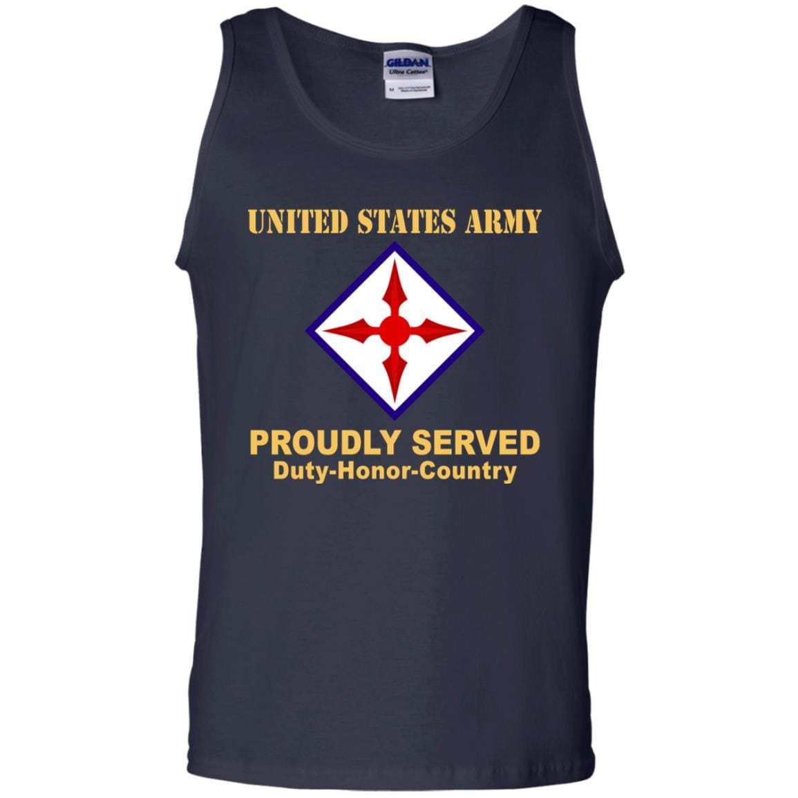 US ARMY 77 AVIATION BRIGADE- Proudly Served T-Shirt On Front For Men-TShirt-Army-Veterans Nation