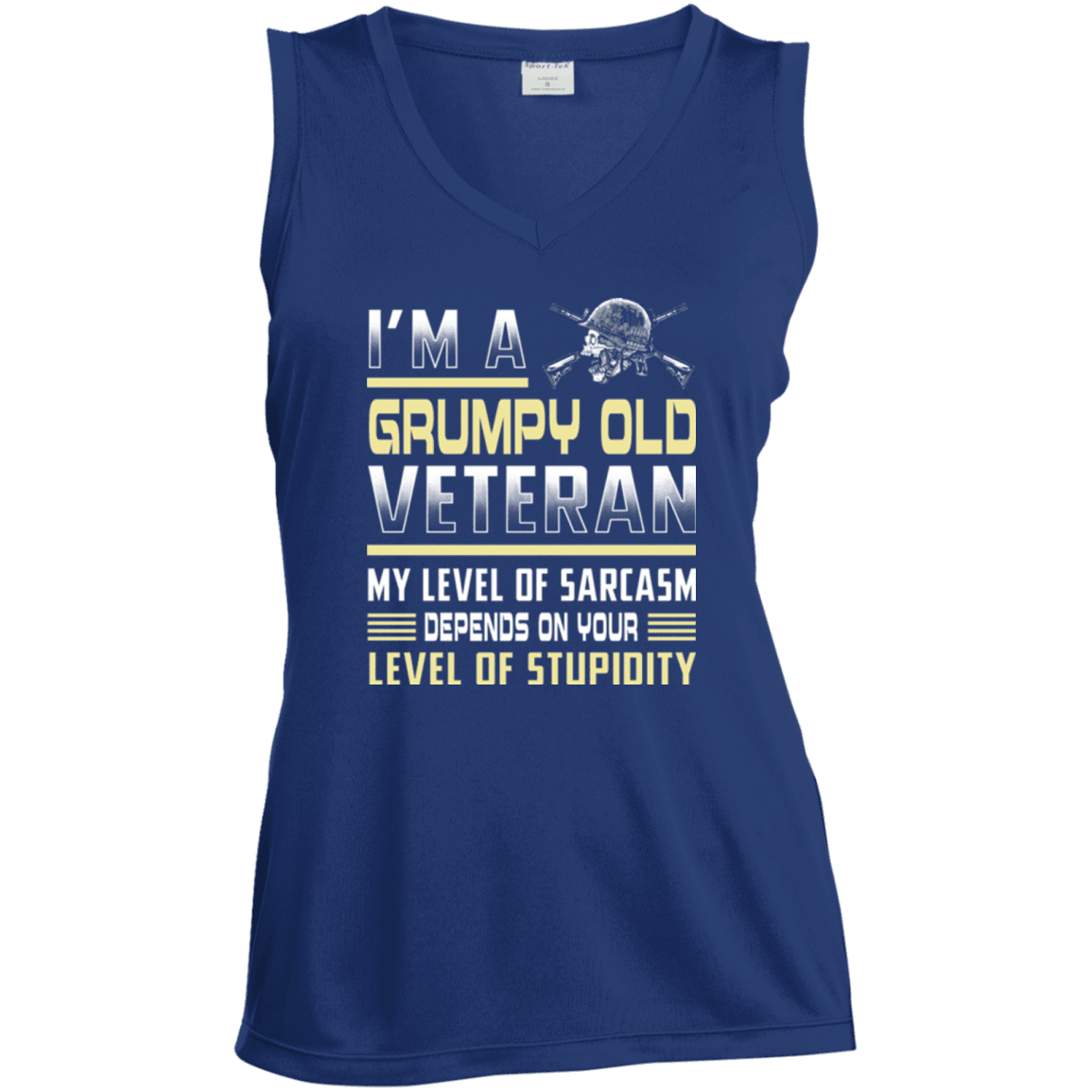 Military T-Shirt "Grumpy Old Veteran - Women" Front-TShirt-General-Veterans Nation