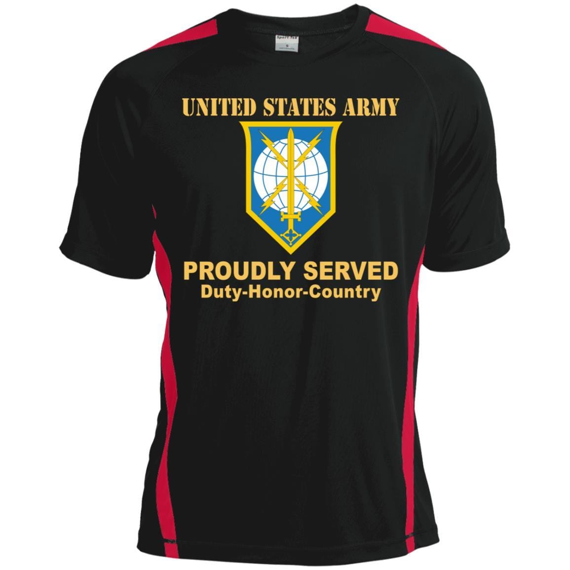 US ARMY CSIB MILITARY INTELLIGENCE READINESS COMMAND- Proudly Served T-Shirt On Front For Men-TShirt-Army-Veterans Nation