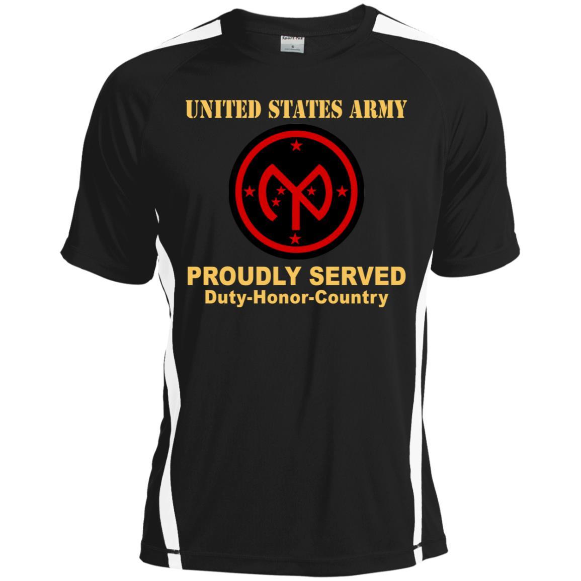 US ARMY 27TH INFANTRY BRIGADE COMBAT TEAM- Proudly Served T-Shirt On Front For Men-TShirt-Army-Veterans Nation