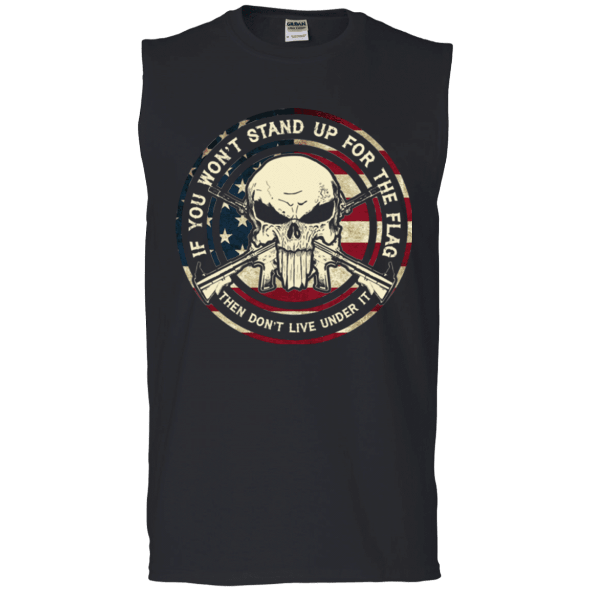 Military T-Shirt "SKULL VETERAN"-TShirt-General-Veterans Nation