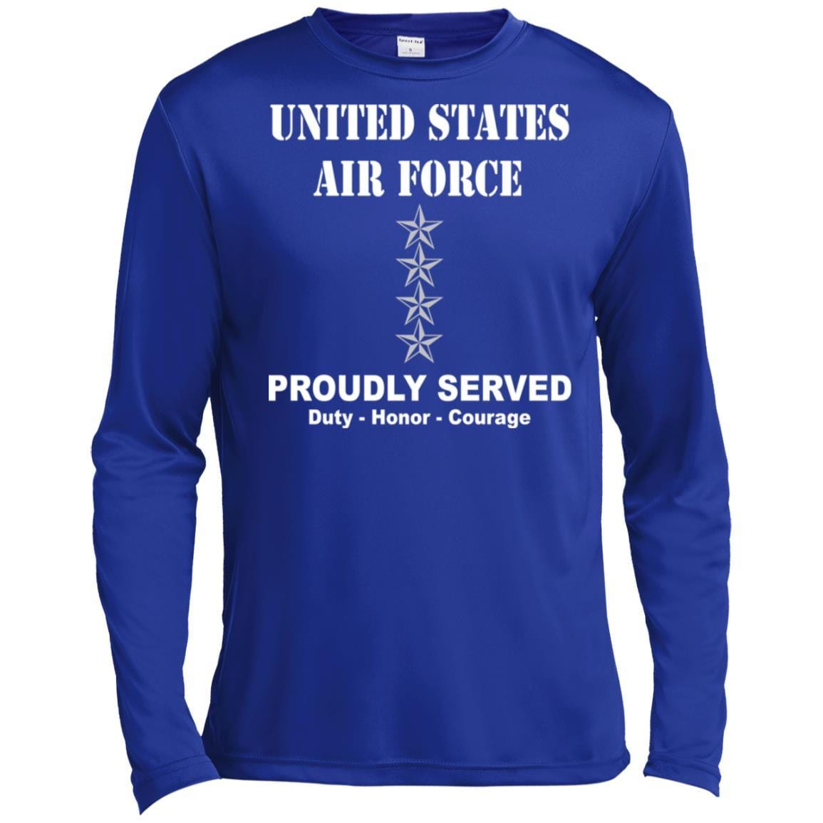 US Air Force O-10 General Gen O10 General Officer Ranks T shirt Sport-Tek Tall Pullover Hoodie - T-Shirt-TShirt-USAF-Veterans Nation